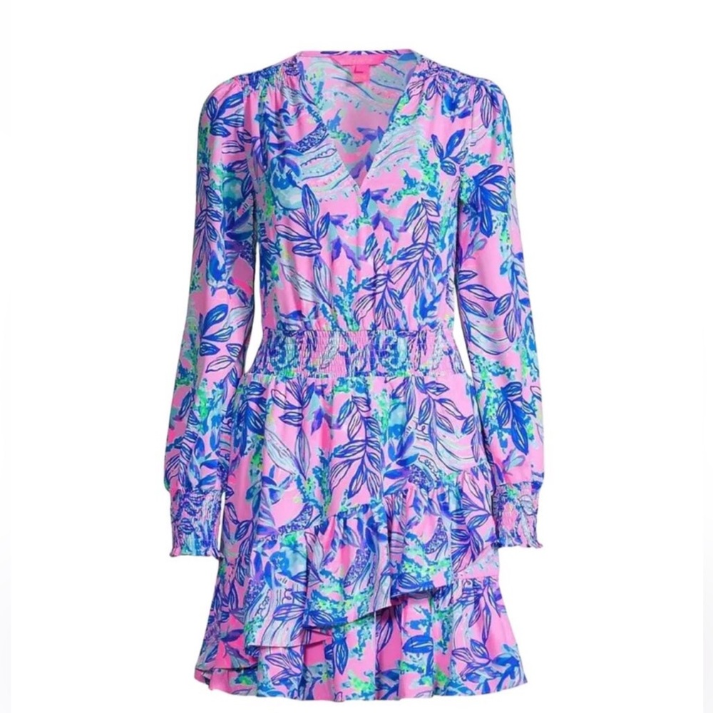 Lilly Pulitzer Cristiana Stretch Mini Dress Just a Lil Jelly Pink Size 2
